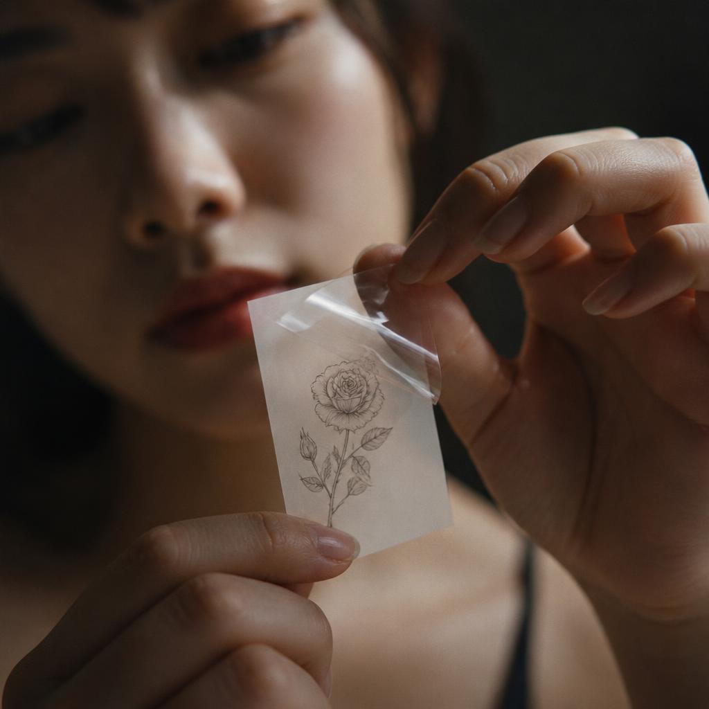 フィルムを剥がす